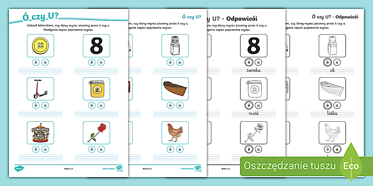 Sprawdzian Kl.5 U I ó www.twinkl.pl