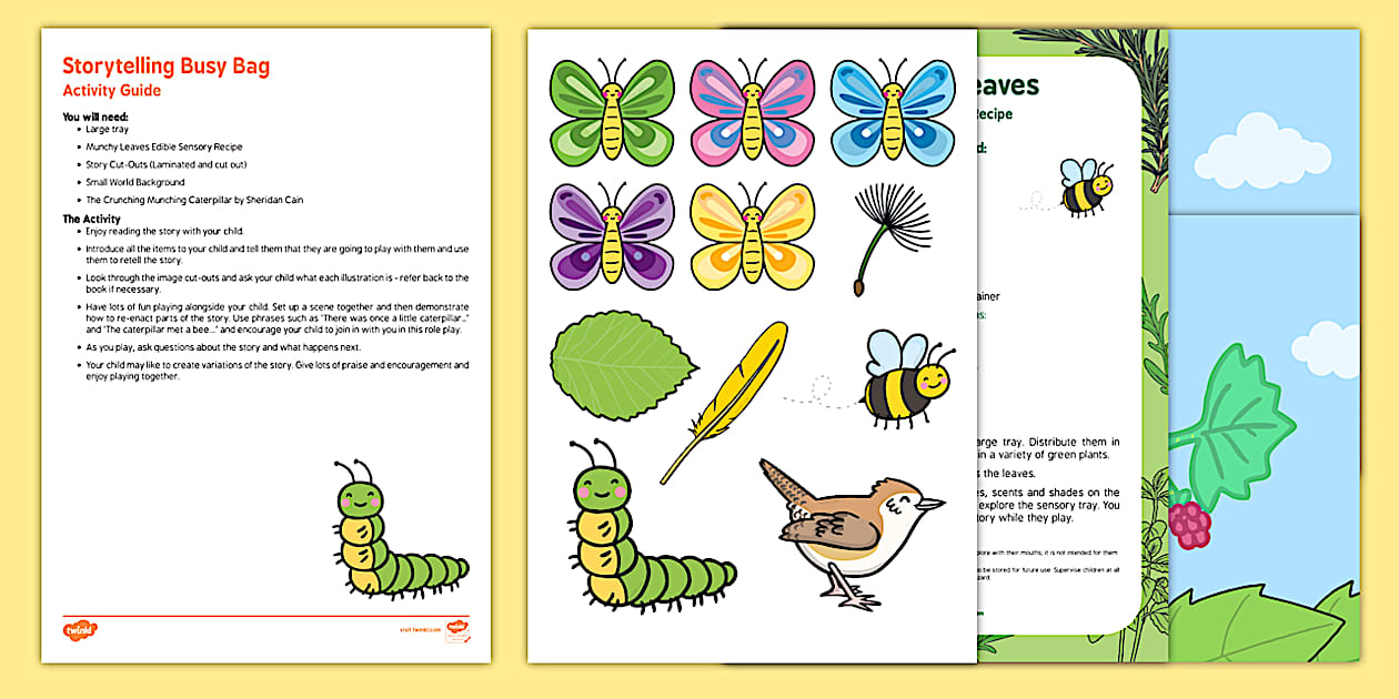 Storytelling Busy Bag Resource Pack for Parents - Twinkl