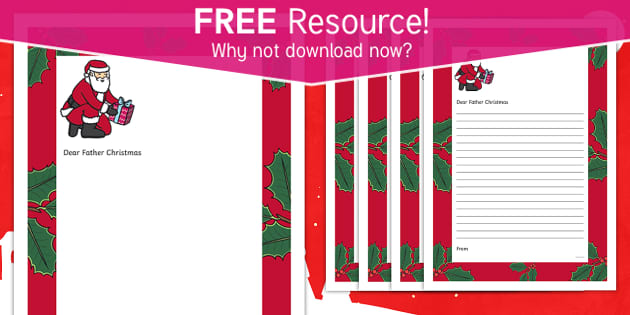 FREE! - Father Christmas Letter Template | Primary Resource
