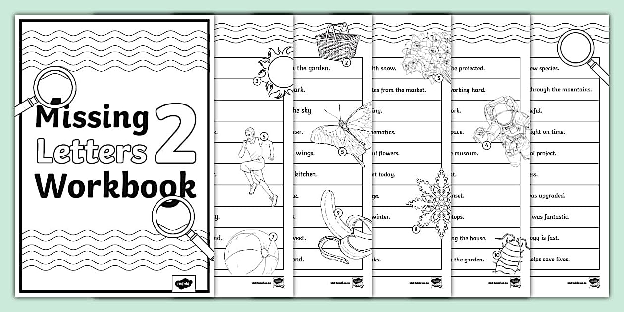 English Missing Letters Workbook 2