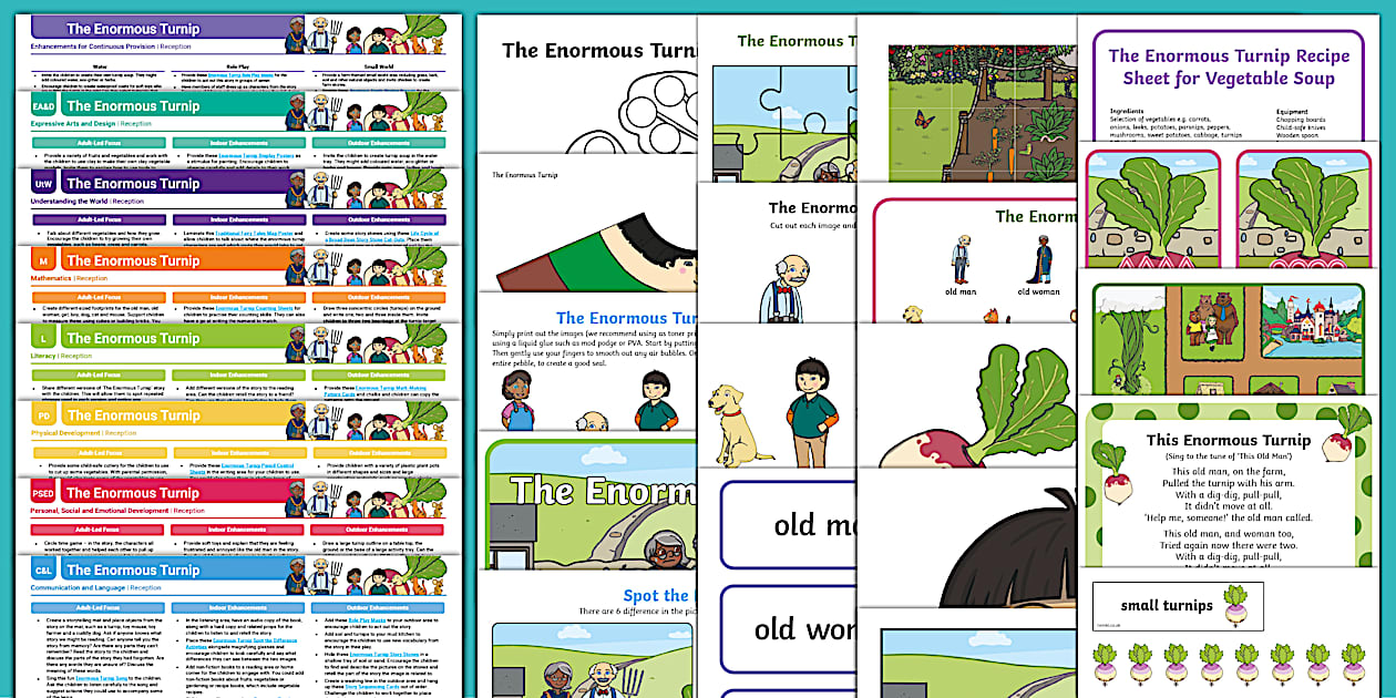 Kindergarten The Enormous Turnip Activity Planning Pack (Reception)