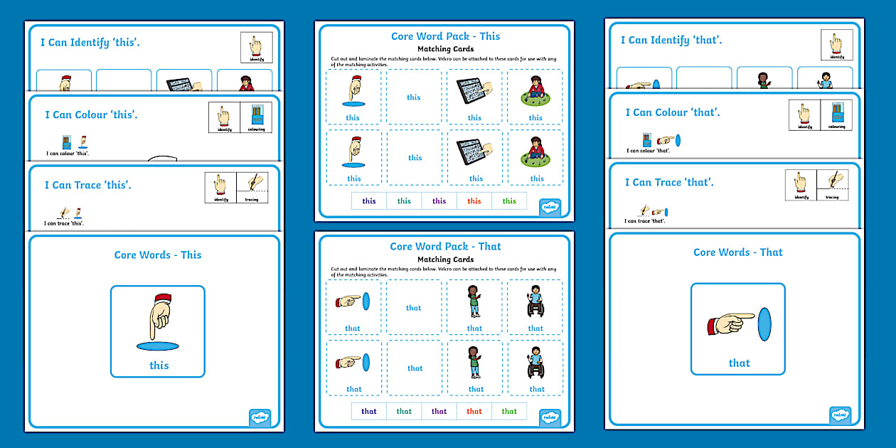 Core Word Pack This/That (teacher made) - Twinkl