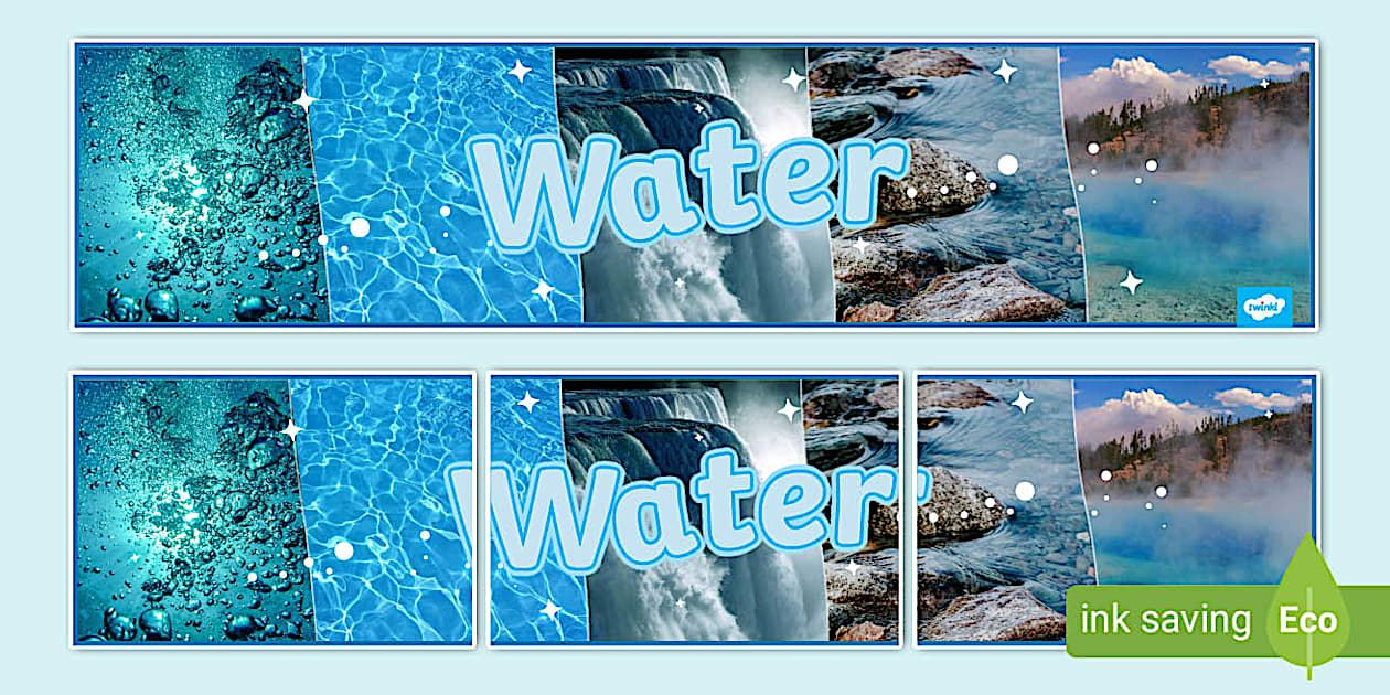 Water Photo Display Banner - Twinkl - KS1