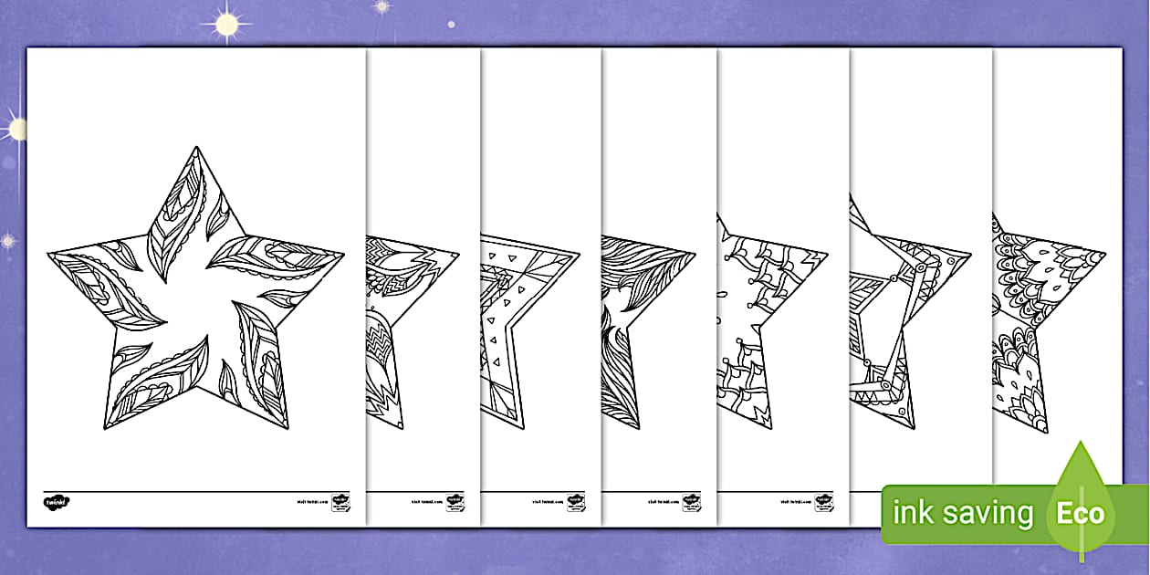 Matariki Star Colouring Pictures - Teaching Resource