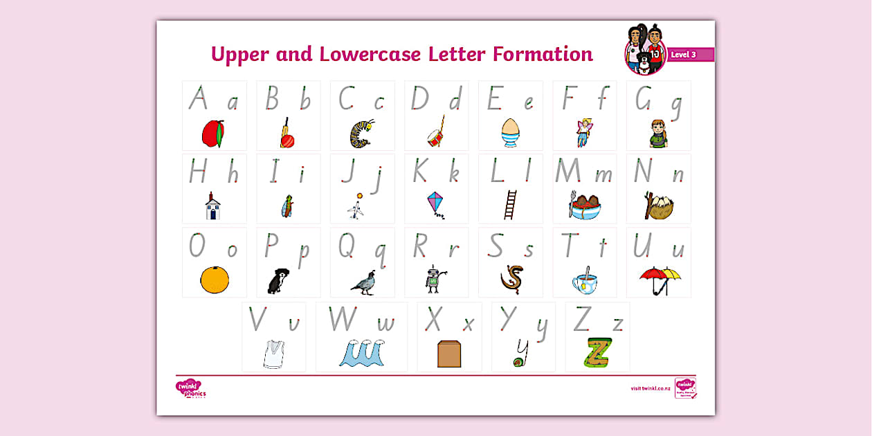 Upper and Lowercase Letter Formation Activity - Twinkl
