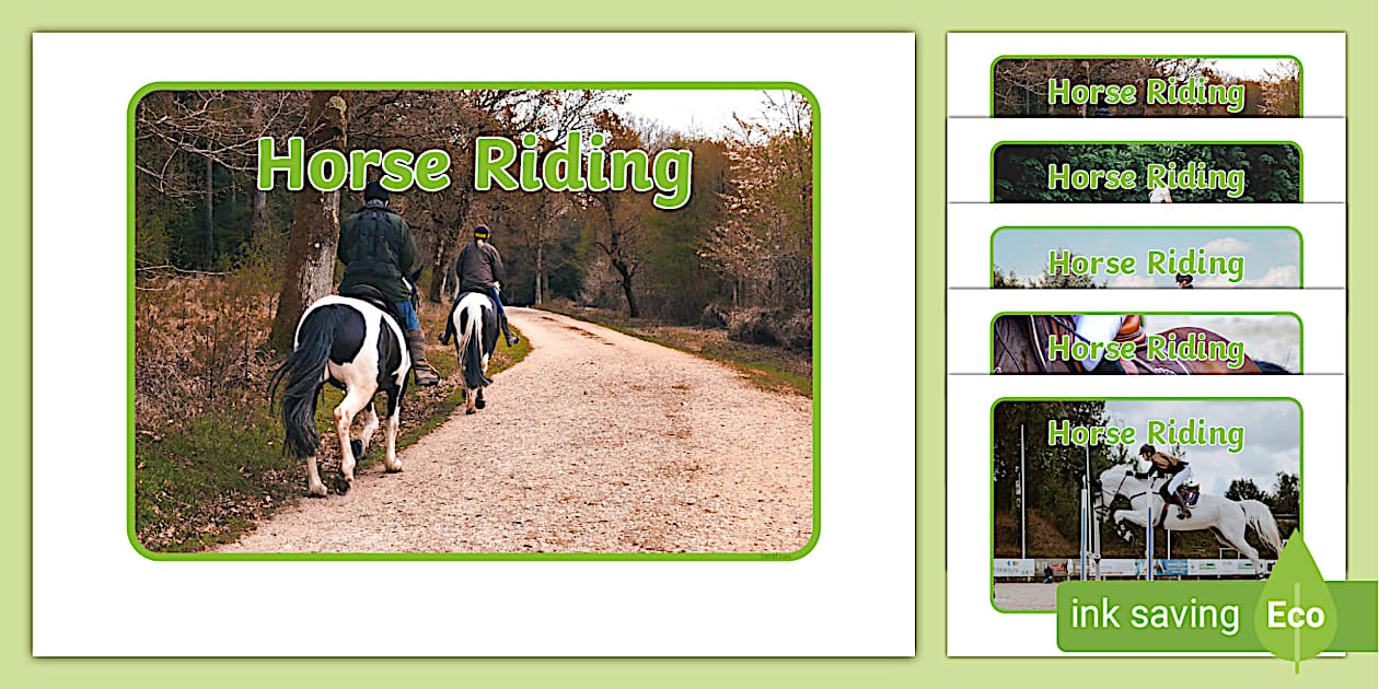 Horse Riding Photo Pack (teacher made) - Twinkl