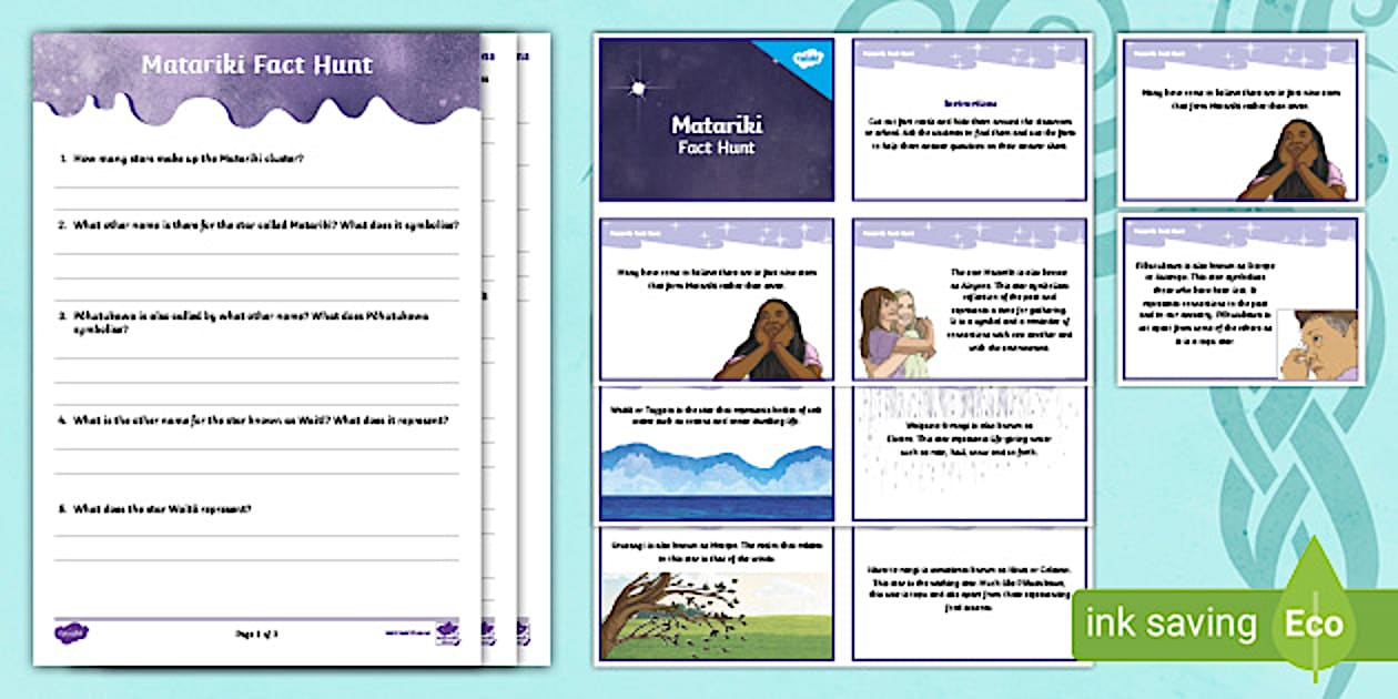 Fact Hunt Māori Matariki Fact Hunt Activity