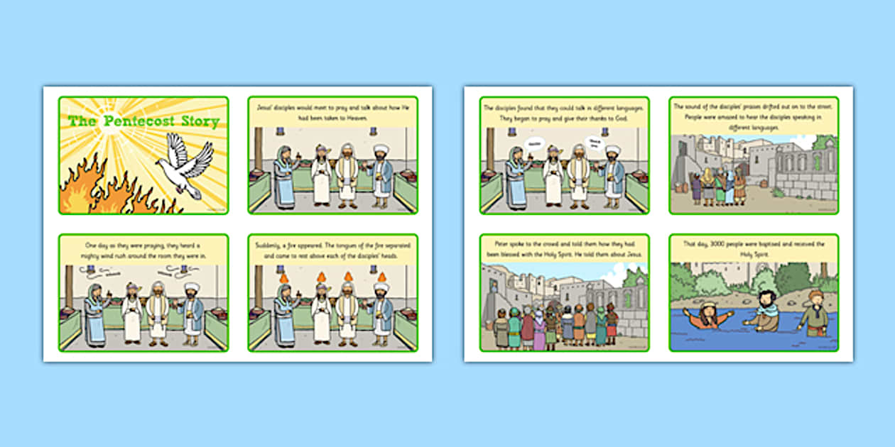 Pentecost Sequencing Activity Picture Cards Primary Year