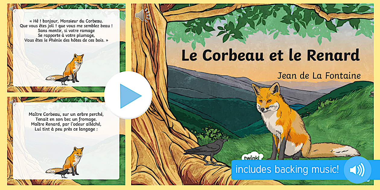 Le Corbeau et le Renard PowerPoint (Teacher-Made) - Twinkl