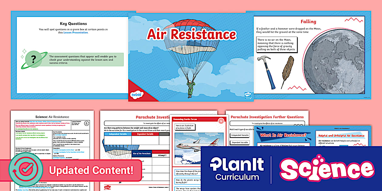 Science: Forces: Air Resistance Year 5 Lesson 4 - Twinkl