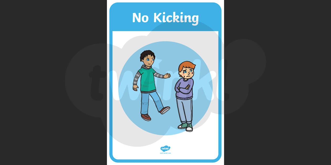 no hitting clipart for kids