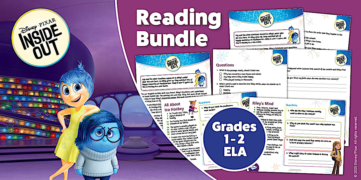 Inside Out: Reading Activity Pack for 1st-2nd Grade