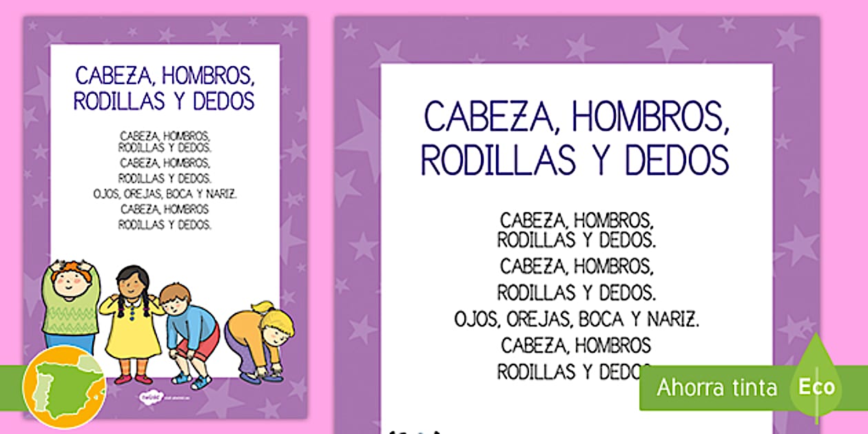 Teacher Rimza Rima: 'Cabeza, hombros, rodillas y dedos' (teacher made)
