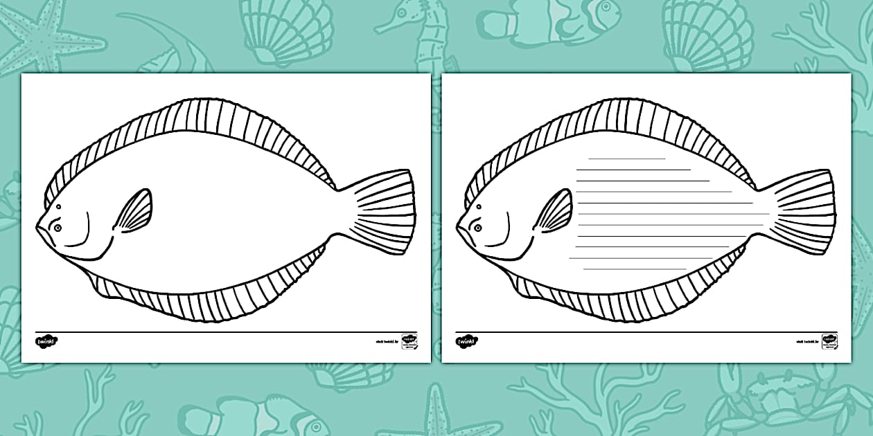 물고기 템플릿 Fish Writing Template