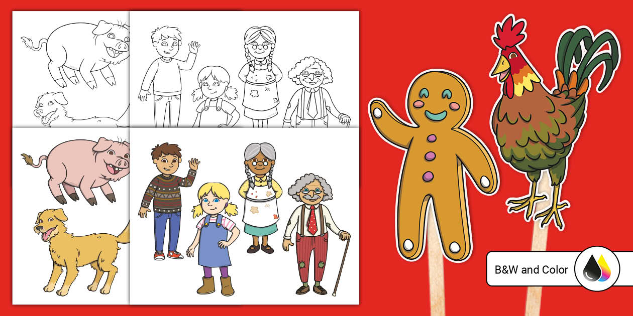 Gingerbread Man Printable Characters Twinkl USA Twinkl