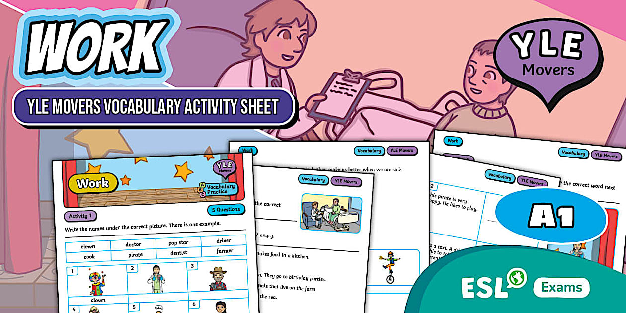 Yle Movers Vocabulary Activity Sheet Work