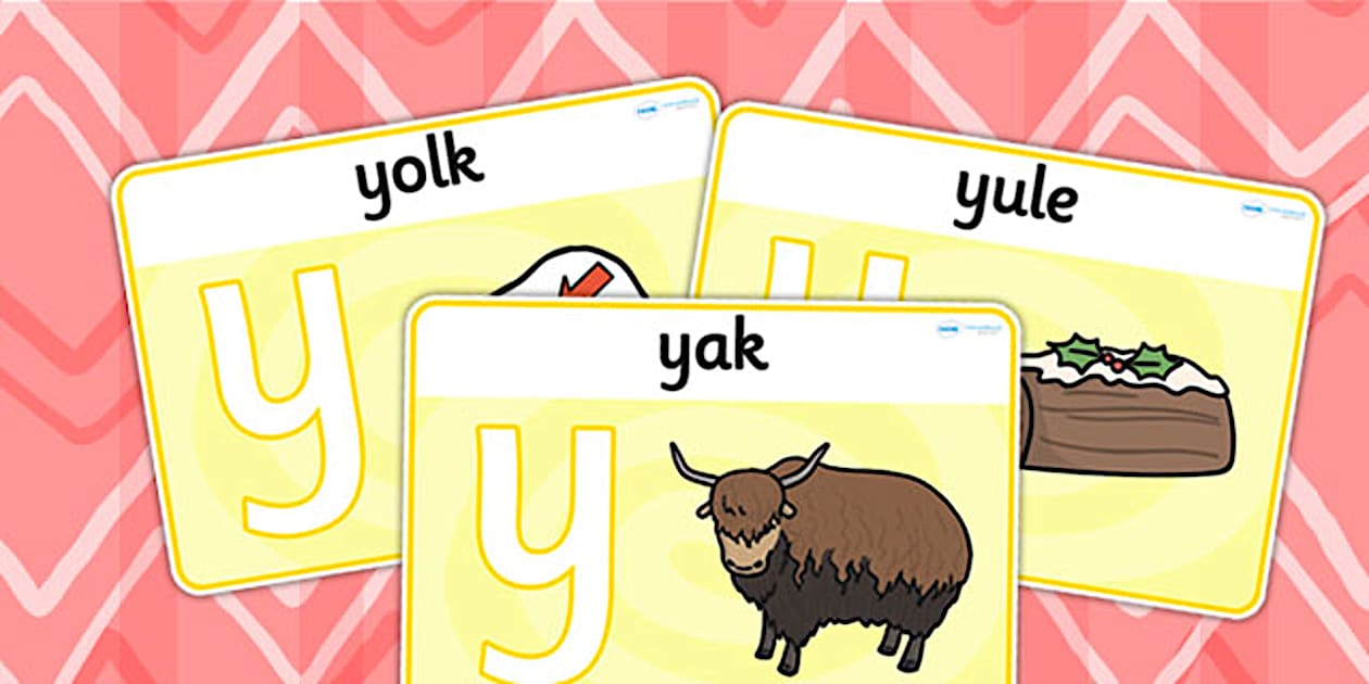 Initial y Sound Modelling Dough Mats - Twinkl