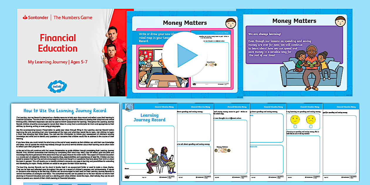 FREE! - CfW Financial Education: Learning Journey Record Resource Pack ...