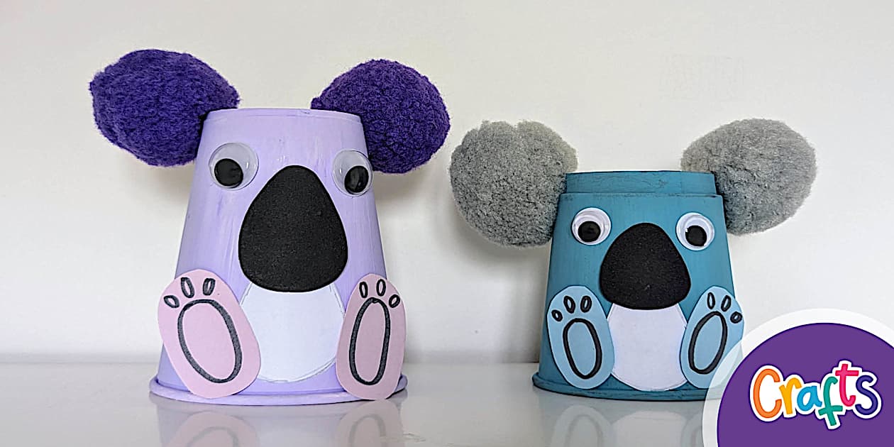 Koala Paper Cup Craft (teacher made) - Twinkl