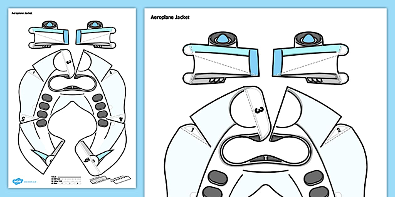 Aeroplane Bee Bot Jacket (teacher made) - Twinkl