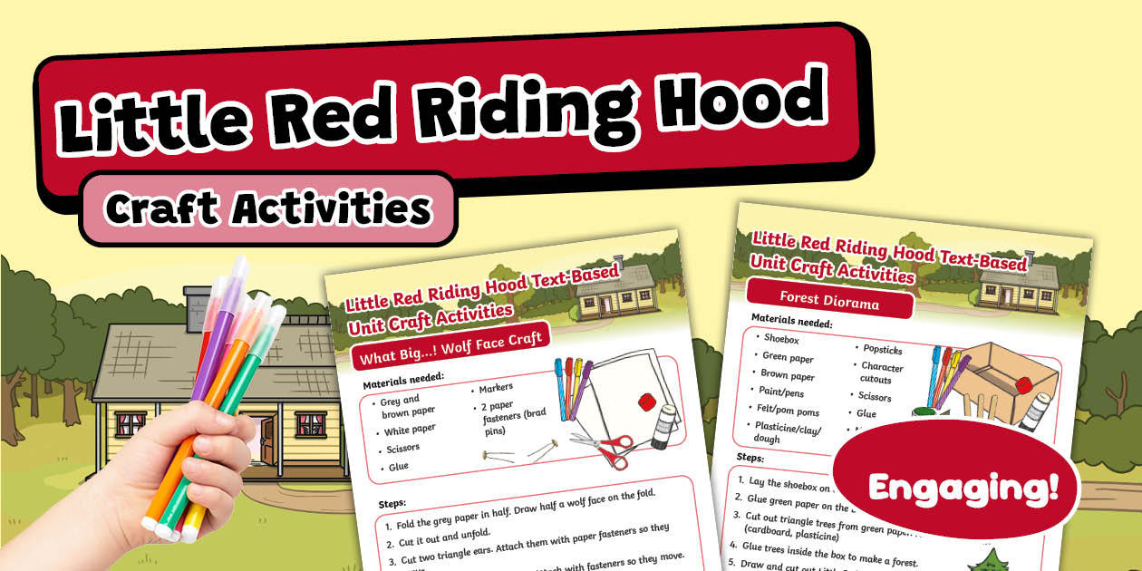 Little Red Riding Hood Text Based Unit Craft Activities