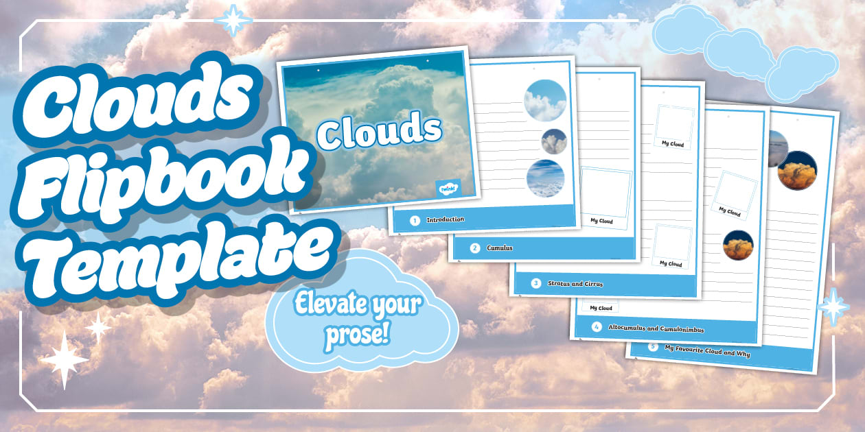 Clouds Flipbook Template
