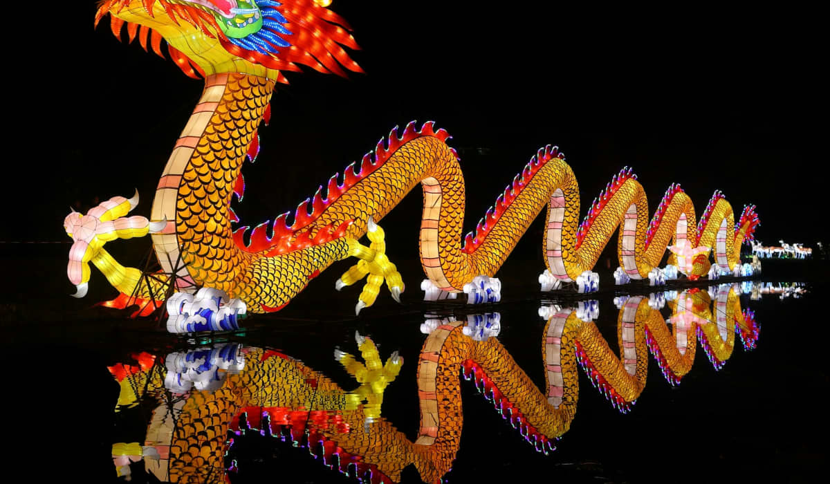 chinese new year decoration tree