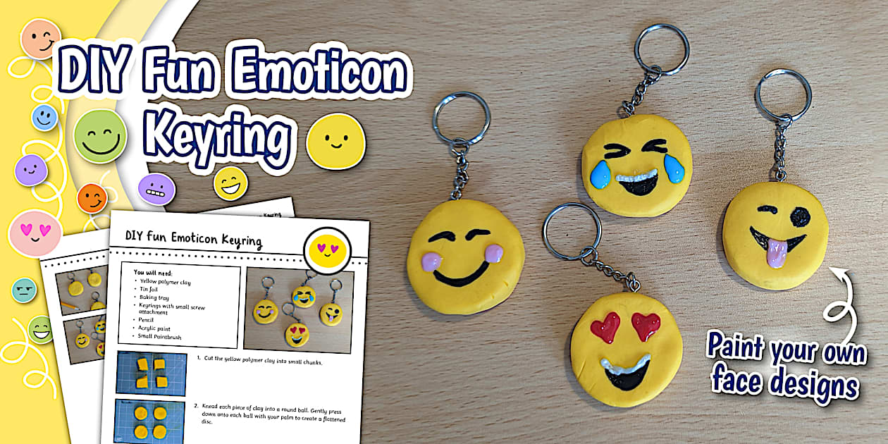 😊 DIY Fun Emoji Keyring