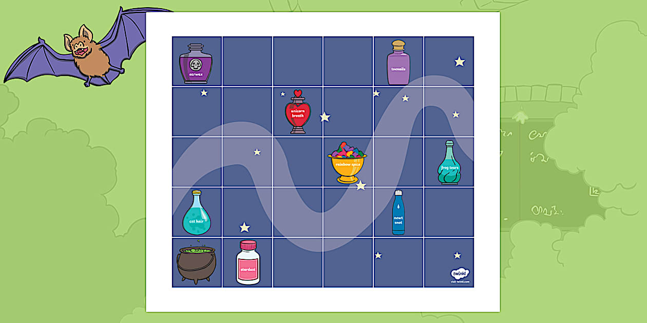 Editable A Magical Muddle Potion Mat (Compatible with Bee-Bot)