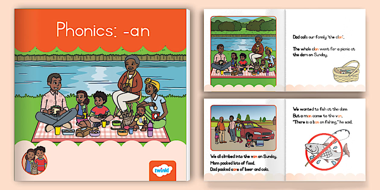 Grade 1 Phonics eBook: -an