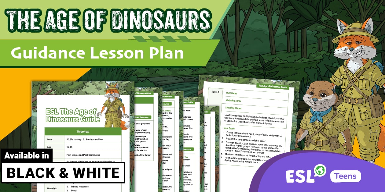 ESL The Age of Dinosaurs Lesson Plan