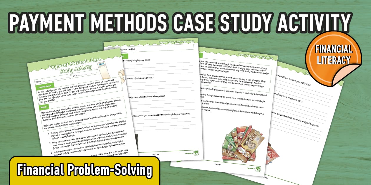 Payment Methods Case Study Activity