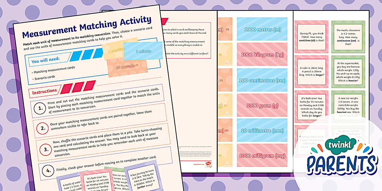 👉 SEND Maths Support: Measurement Matching Activity (Year 6 Level)