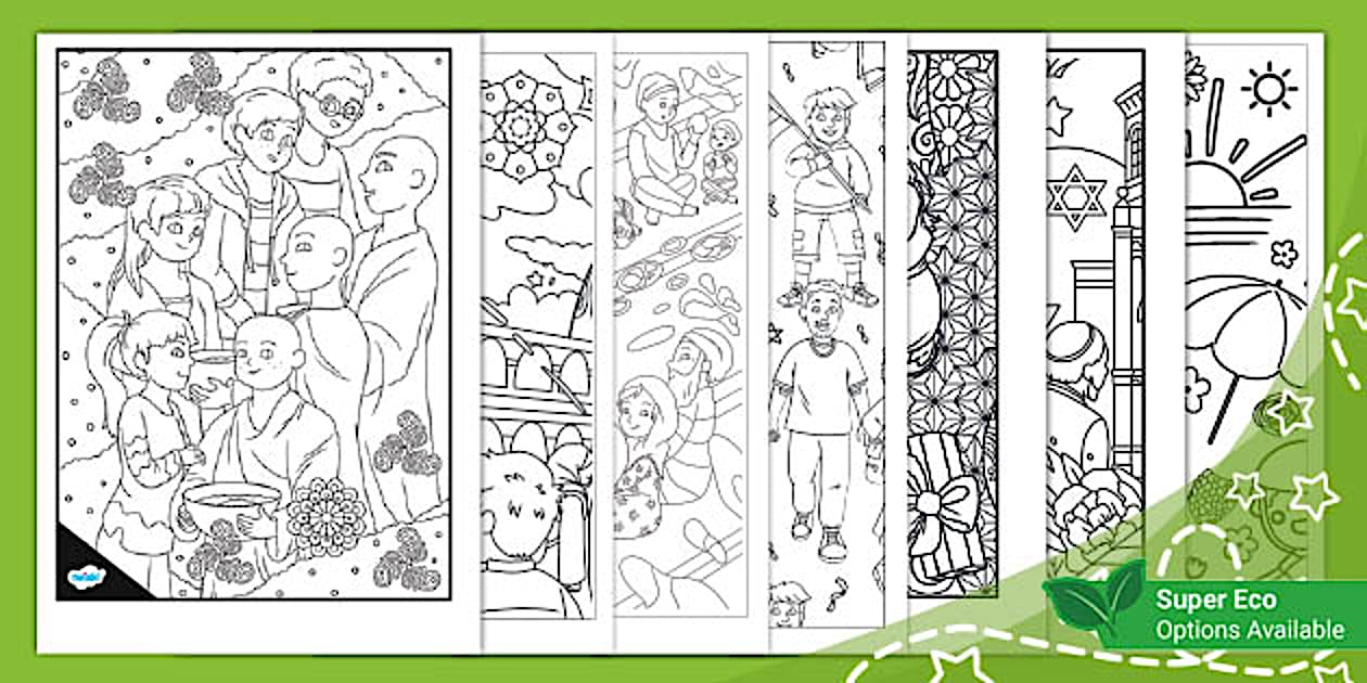Summer Family Collaborative Colouring Pack (Ages 5 - 7)