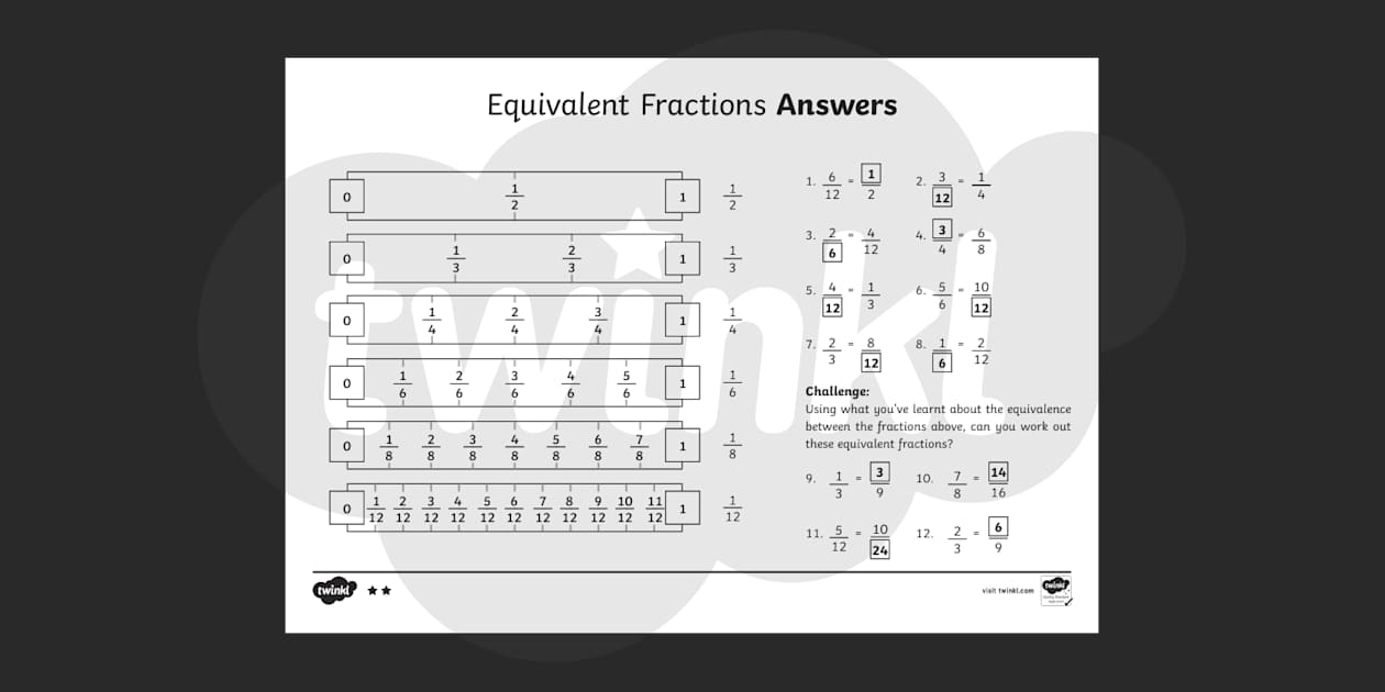 equivalent fractions worksheet year 6 pdf