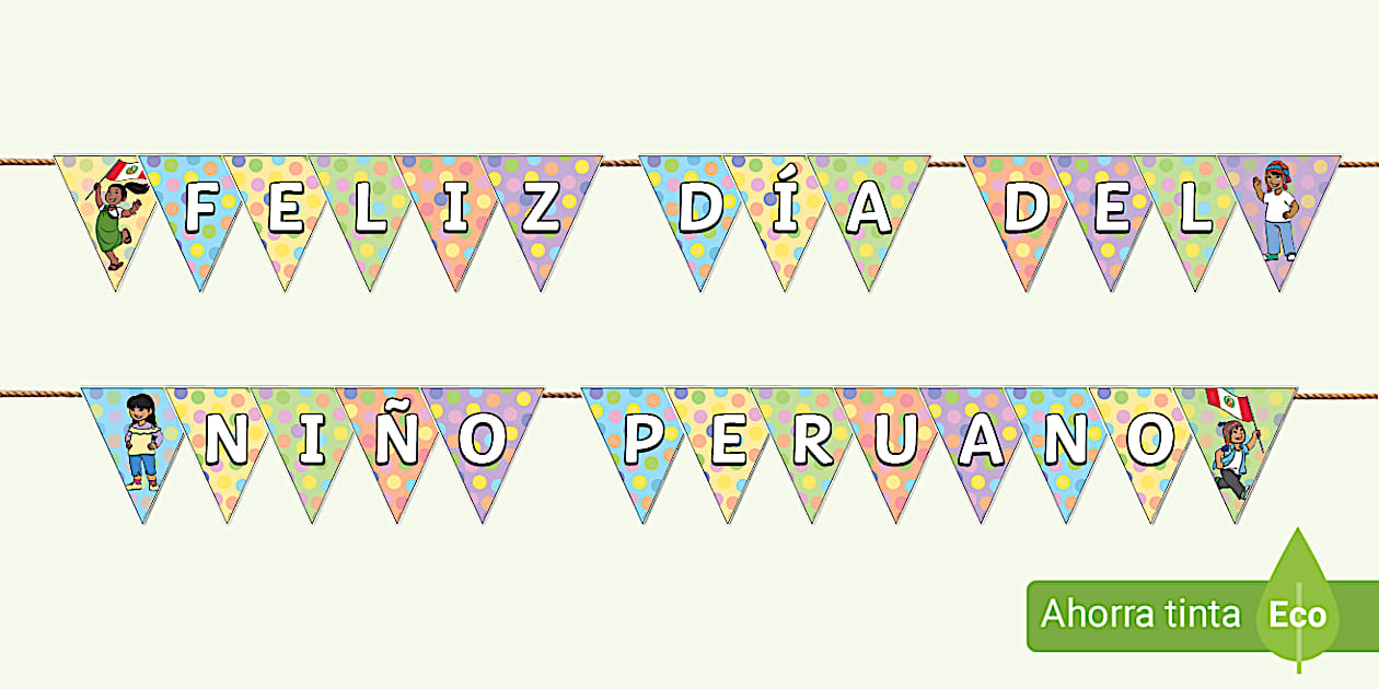 Carteles por el Día del Niño Peruano | Twinkl Perú