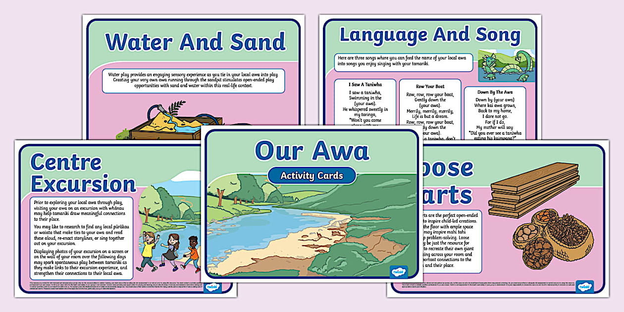 Our Awa Activity Cards