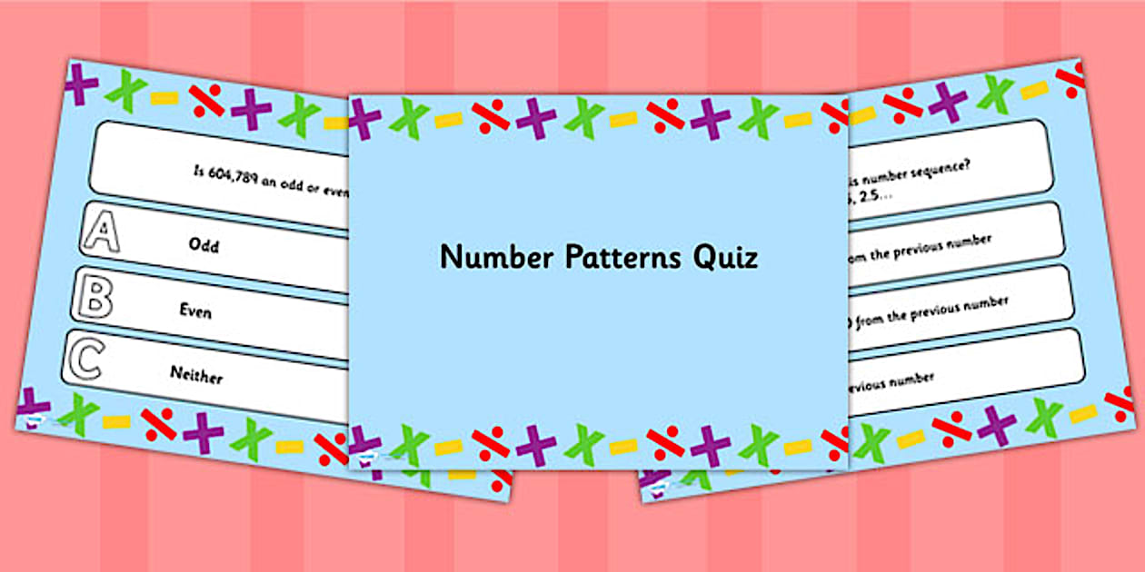 Number Patterns PowerPoint Quiz (teacher made) - Twinkl