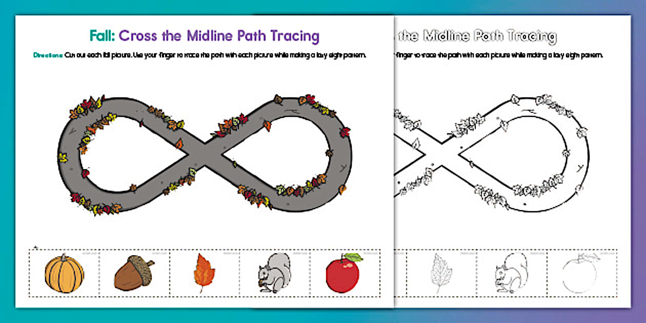 FallThemed Crossing The Midline Exercises Twinkl Twinkl
