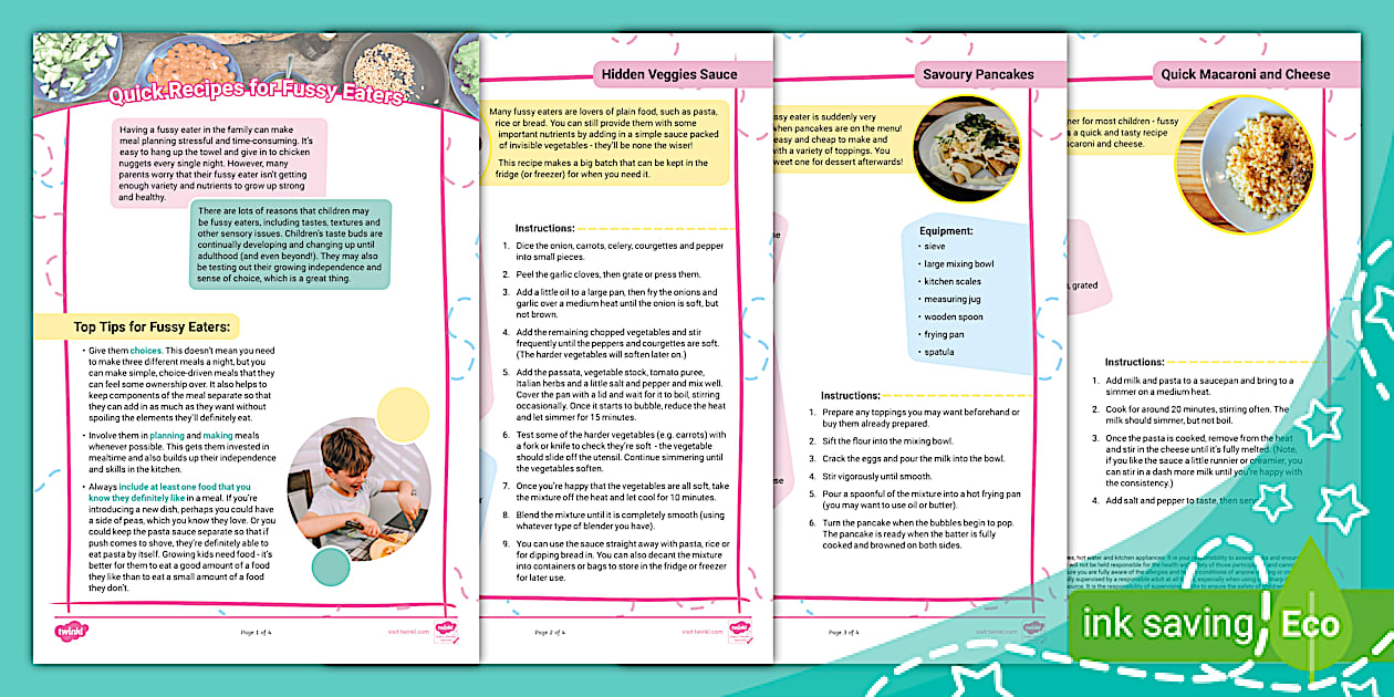 Quick, Balanced, and Nutritious Meal Ideas for Fussy Eaters