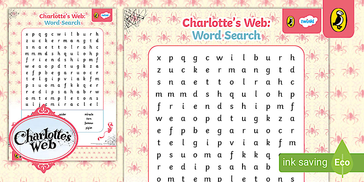 Charlottes Web Word Search