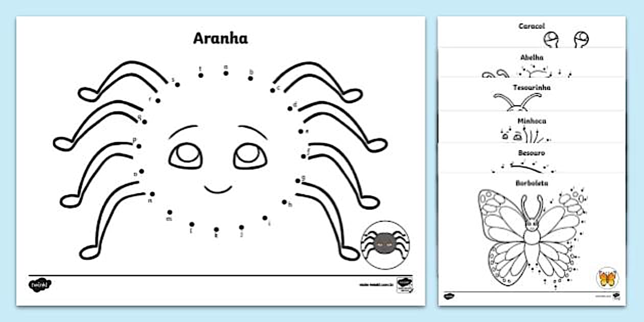 Ligue as Letras com Bichos do Jardim (teacher made) - Twinkl