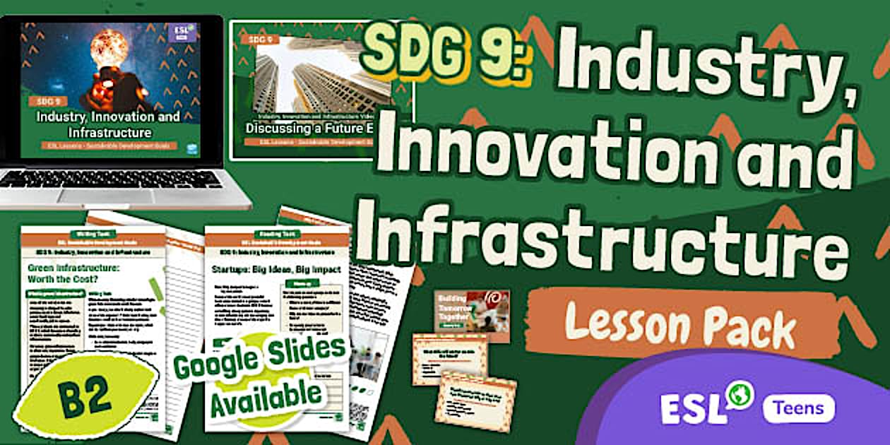 ESL SDG 9: Industry, Innovation and Infrastructure Lesson [Teens, B2]