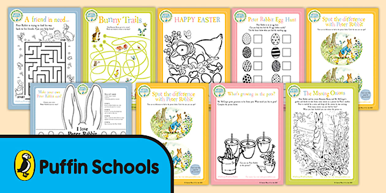 FREE! - At Home with Peter Rabbit - Easter Activity Pack Age 3-7