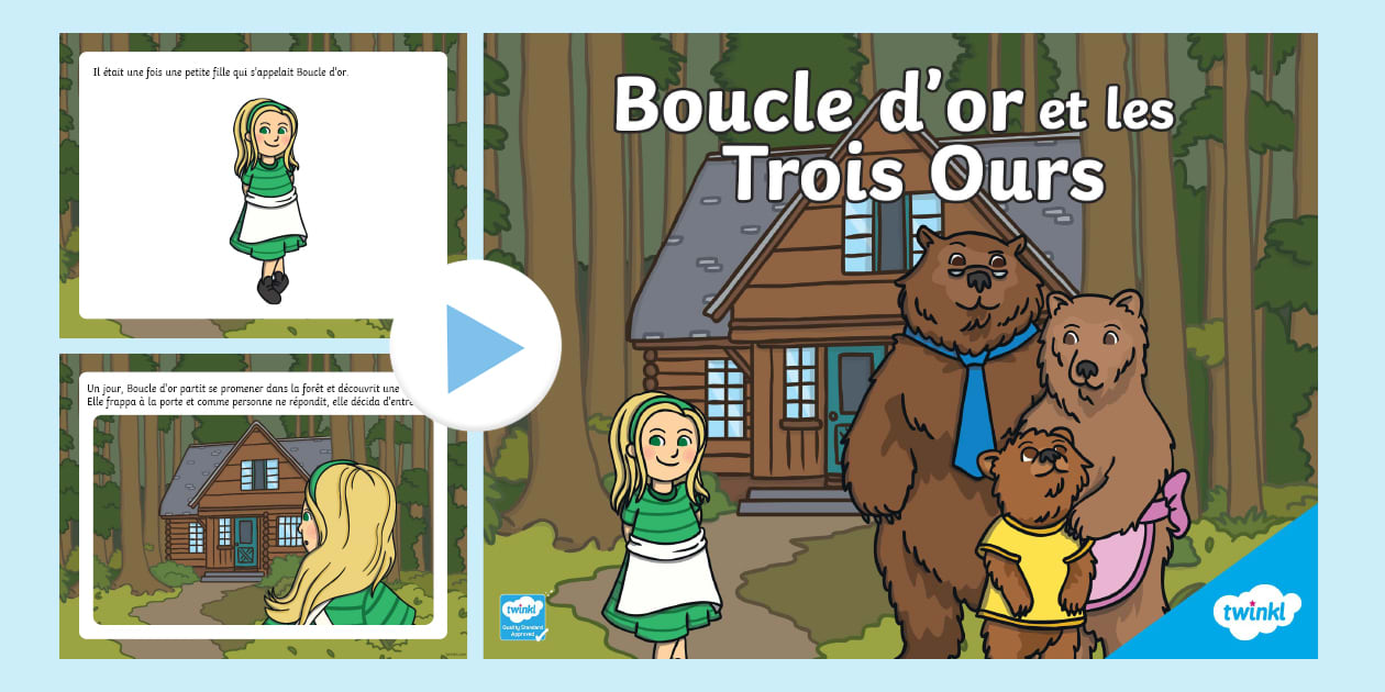 PowerPoint : Boucle d'or et les Trois Ours (Lehrer gemacht)
