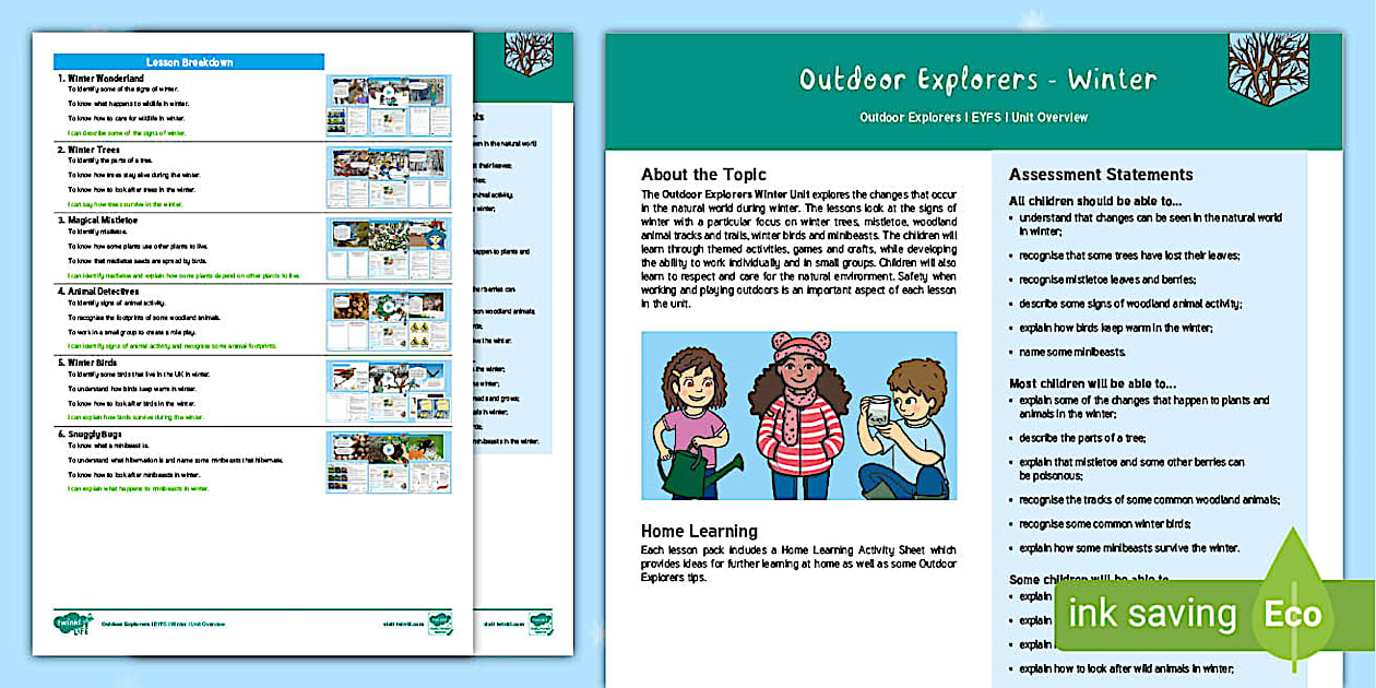 Outdoor Winter Unit Planning for EYFS | Twinkl - Twinkl