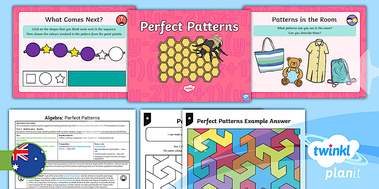 Year 1 Algebra: Pattern & Sequence Resource Pack