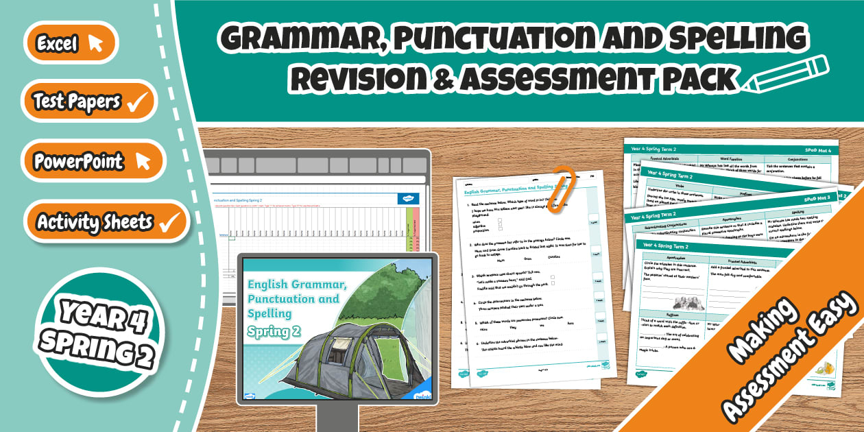 Year 4 Spring 2 Grammar, Punctuation and Spelling Pack