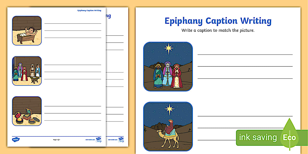 Epiphany Caption Writing Activity (Hecho por educadores)