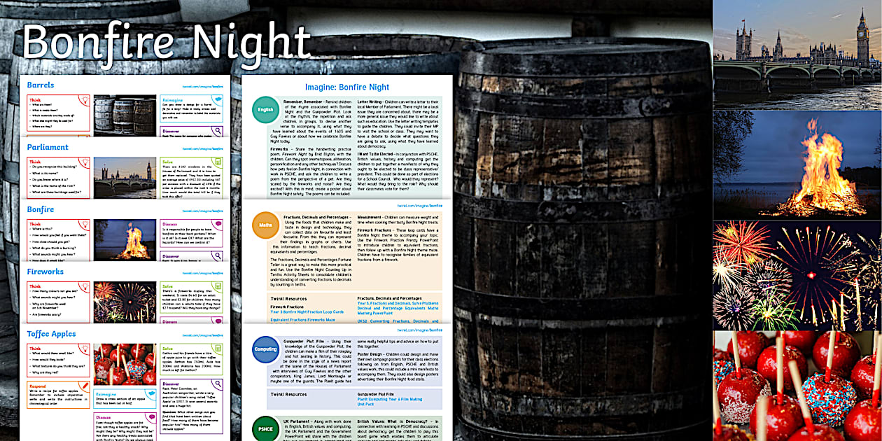 Imagine Bonfire Night KS2 Resource Pack - Twinkl